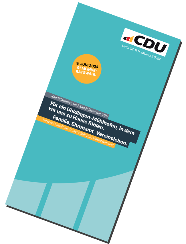 Cover des Flyers zur Gemeinderatswahl