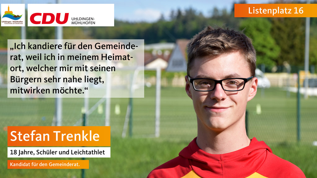 Stefan Trenkle, Kandidat fr den Gemeinderat